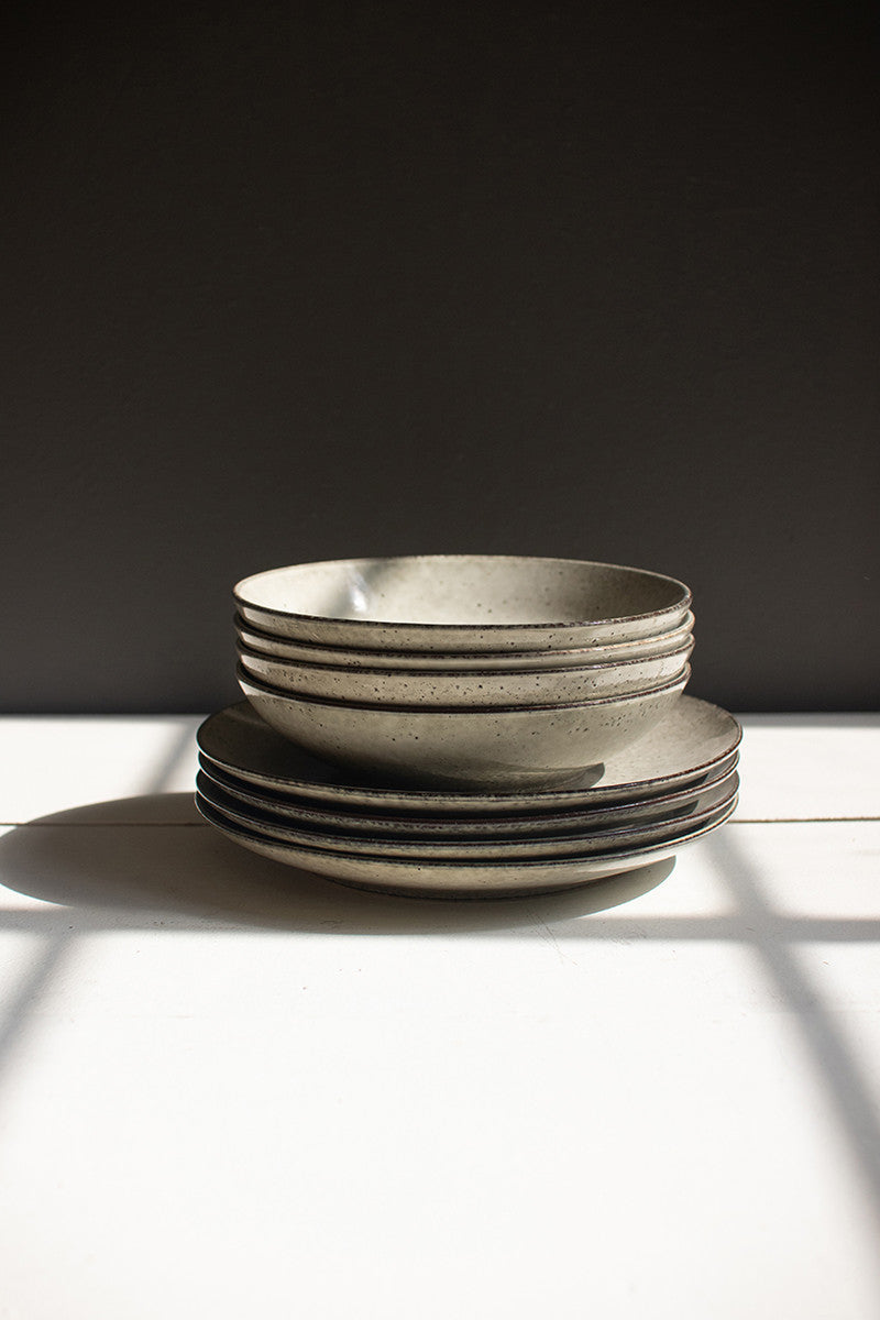 Handcrafted Ceramic Plate & Bowl Set