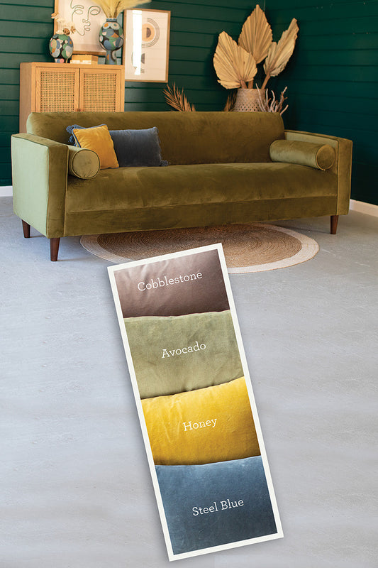 Dylan Velvet Sofa