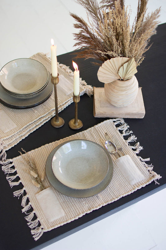 Handcrafted Ceramic Plate & Bowl Set
