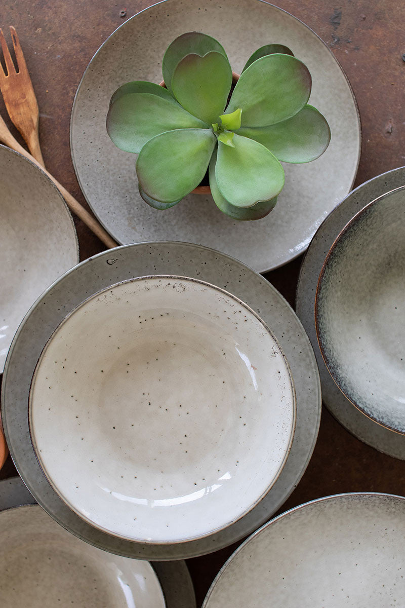 Handcrafted Ceramic Plate & Bowl Set