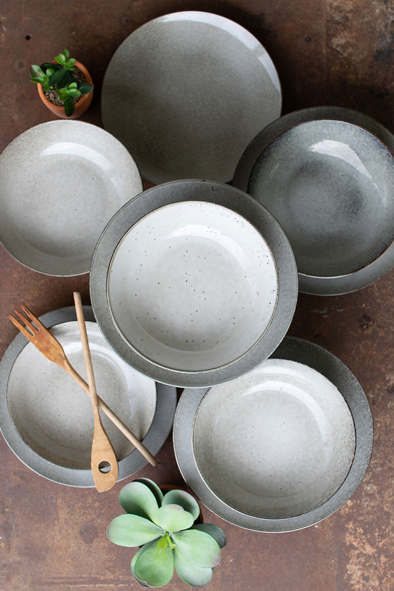 Handcrafted Ceramic Plate & Bowl Set