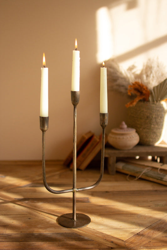 Modern Brass Candelabra