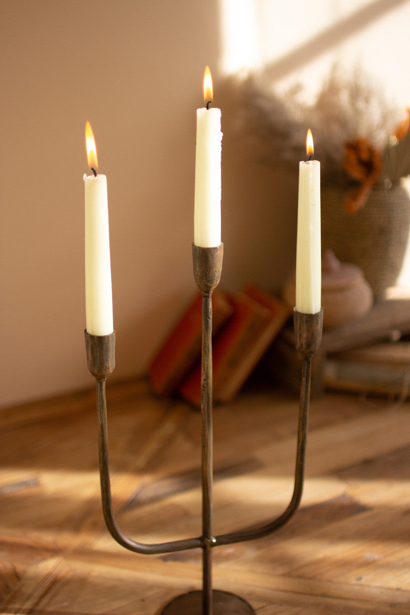 Modern Brass Candelabra
