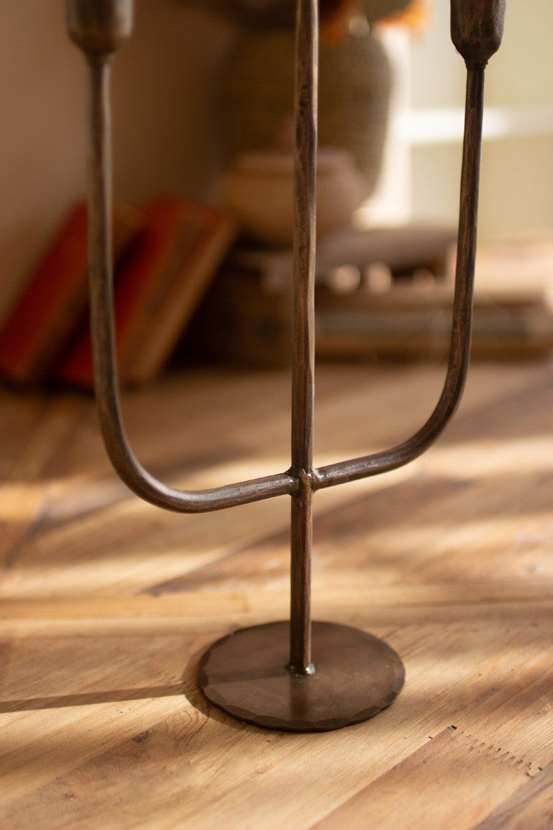 Modern Brass Candelabra
