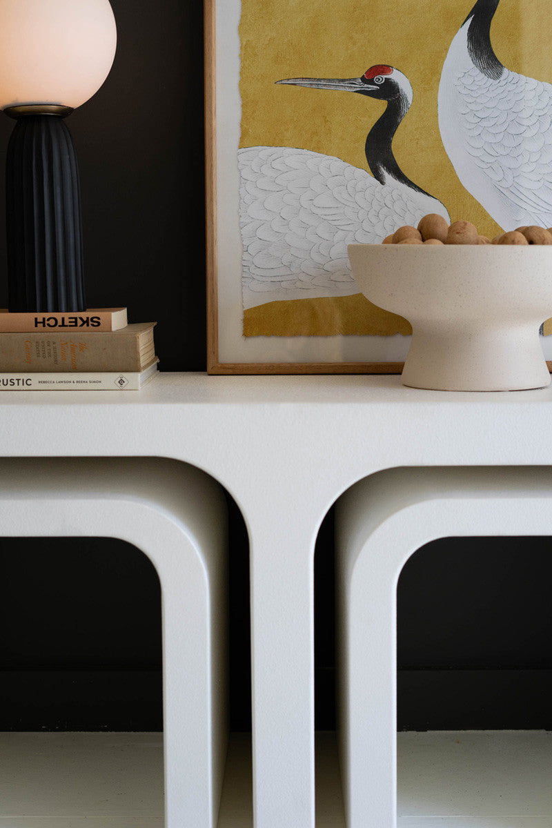 Wood Coffee Table with Accent Pieces